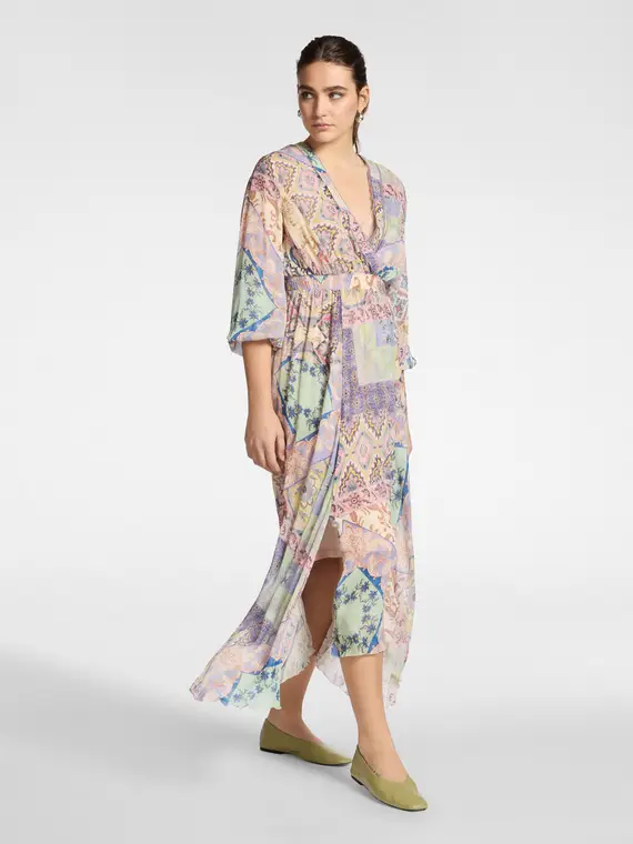 Abito lungo stampato Donna miniatura 3