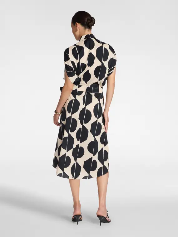 Abito stampato Donna, Nero (50 IT) miniatura 2