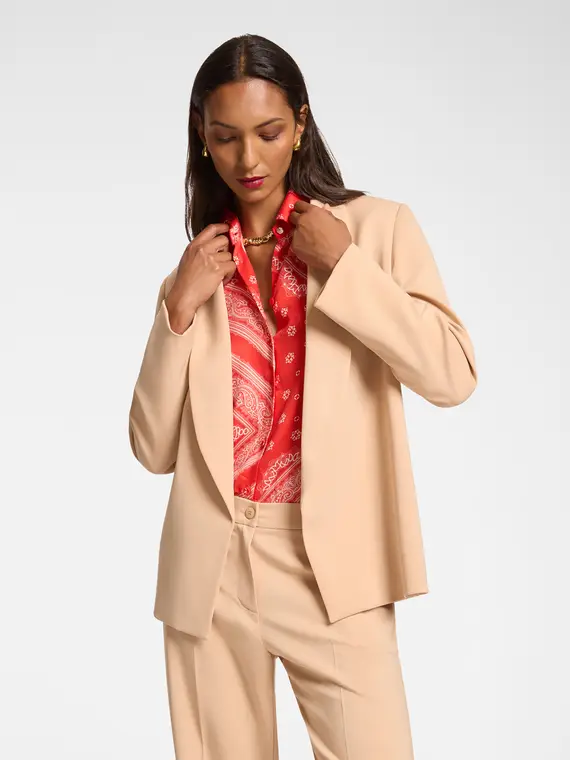 Elena Mirò Blazer Donna Beige 2522061