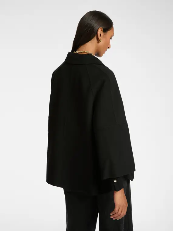 Caban in tessuto double Donna, Nero (52-54 IT) miniatura 2