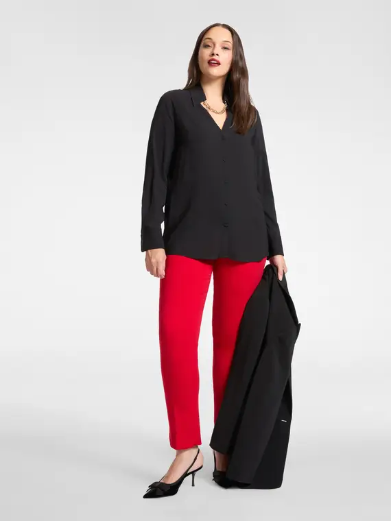 Camicia con collana Donna, Nero miniatura 3