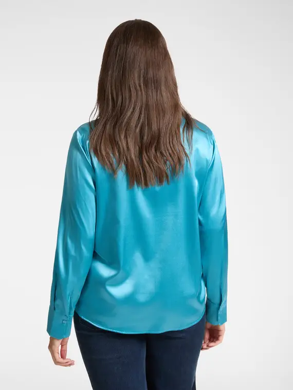 Camicia in seta stretch Donna miniatura 2