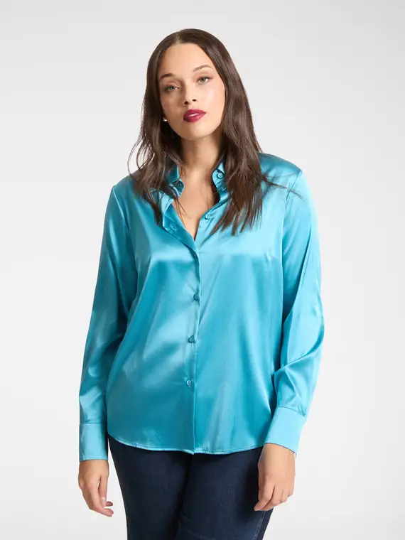 Camicia in seta stretch Donna