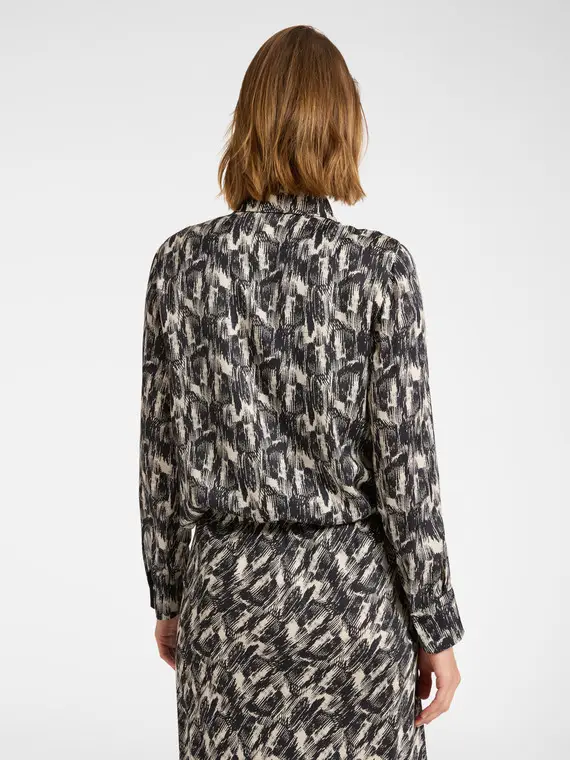 Camicia in twill stampato Donna miniatura 2