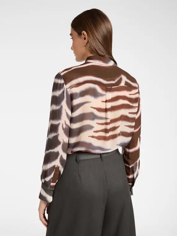 Camicia stampata animalier Donna miniatura 2