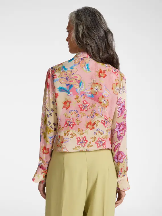 Camicia stampata Donna, Rosso miniatura 2