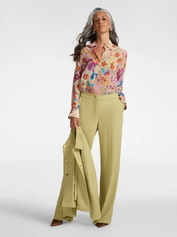 Camicia stampata Donna, Rosso miniatura 3