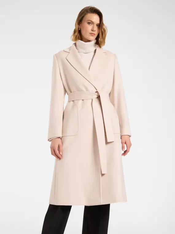 Cappotto in lana Donna, Beige