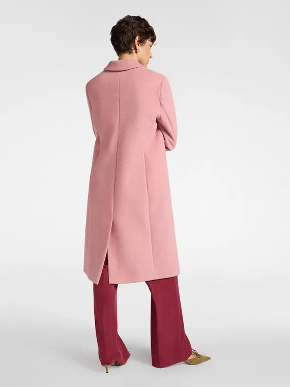 Cappotto maschile doppio petto Donna, Rosa miniatura 2