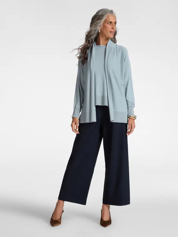 Elena Mirò Cardigan Donna Azzurro 4267489 miniatura 3