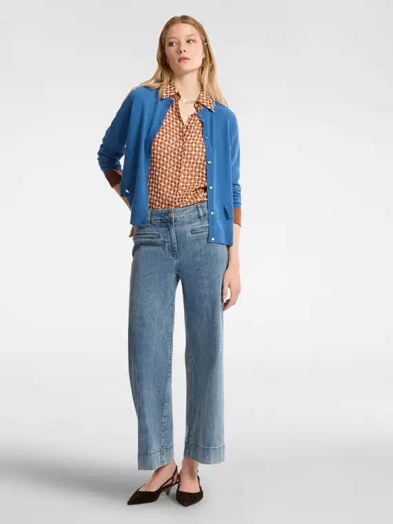 Elena Mirò Cardigan Donna Blu 4245124 miniatura 3