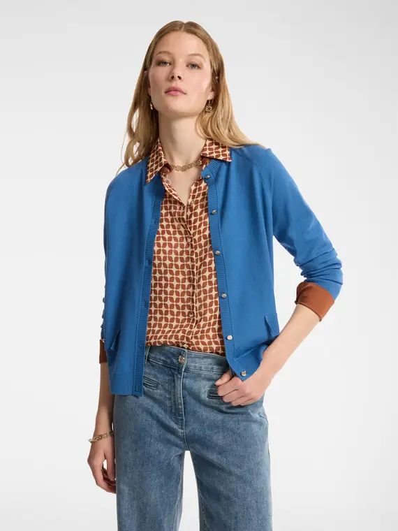 Elena Mirò Cardigan Donna Blu 4245124