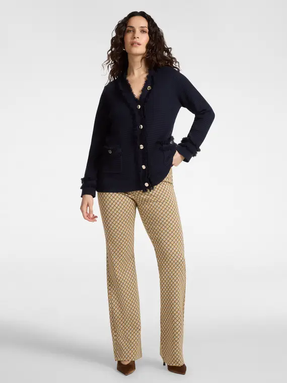 Elena Mirò Cardigan Donna Blu 4245116 miniatura 3