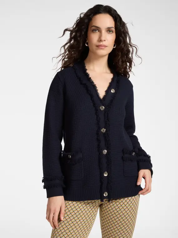 Elena Mirò Cardigan Donna Blu 4245116