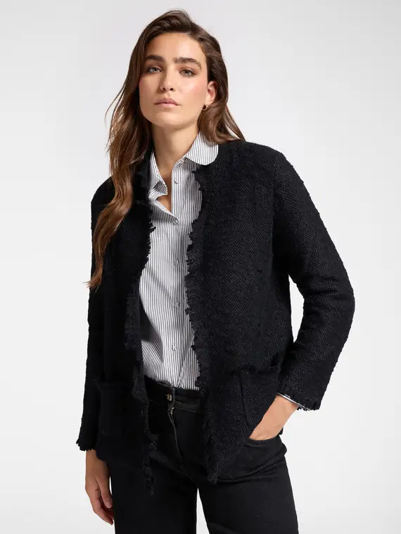 Elena Mirò Cardigan Donna Nero 3779165