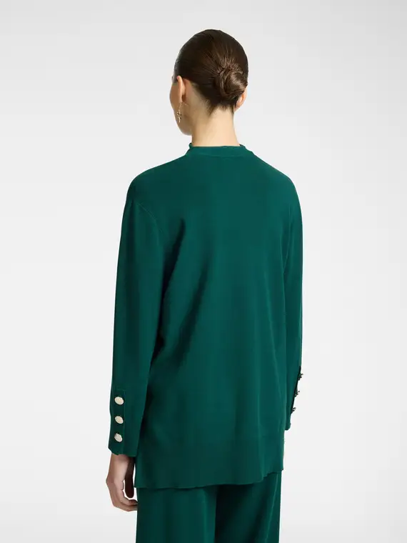 Elena Mirò Cardigan Donna Verde 3172425 miniatura 2