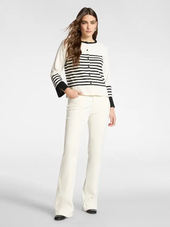 Elena Mirò Cardigan Donna Bianco 4010422 miniatura 3