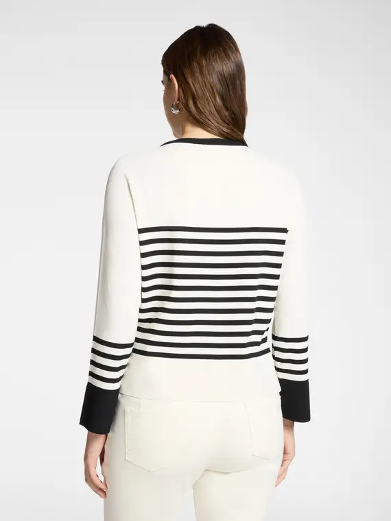 Elena Mirò Cardigan Donna Bianco 4345236 miniatura 2