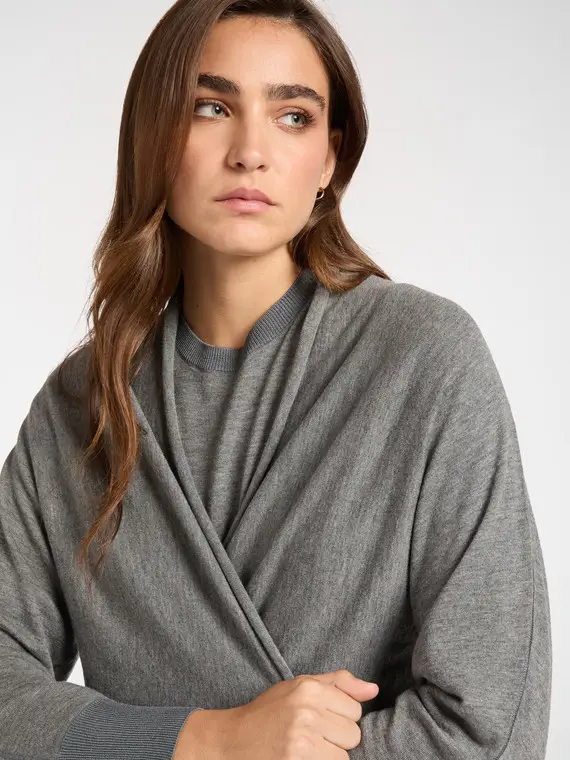 Elena Mirò Cardigan Donna Grigio 3241749 miniatura 3