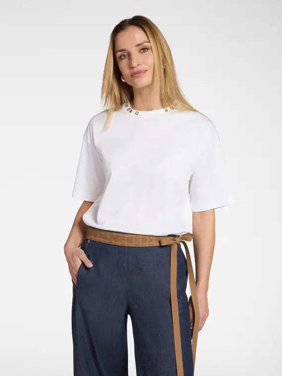 Cintura Obi Monogram Donna, Marrone