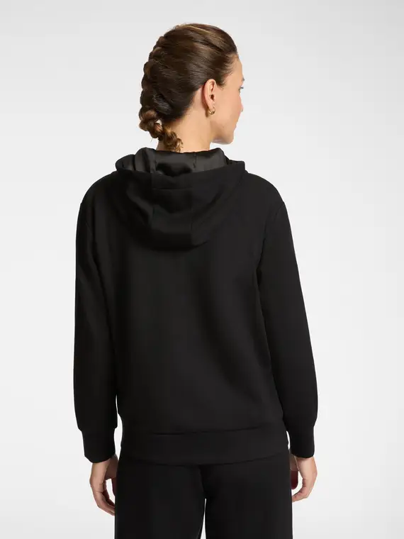 Felpa con cappuccio Donna, Nero (42 IT) miniatura 2