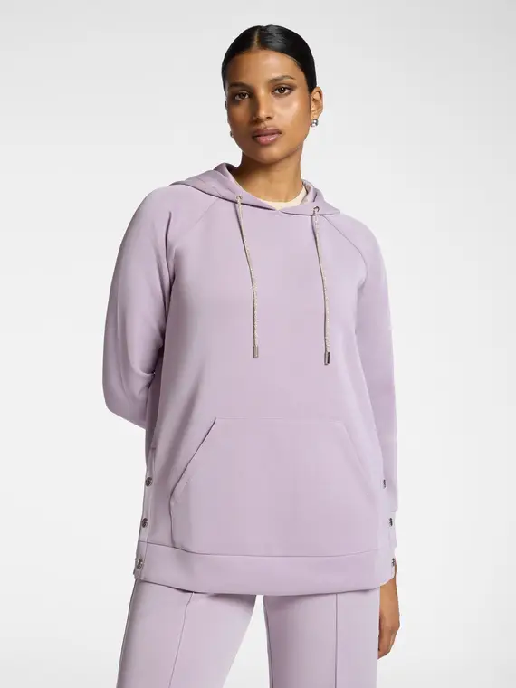 Felpa con cappuccio misto modal Donna, (44 IT)