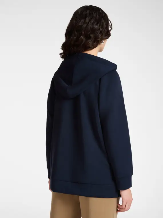 Felpa con cappuccio misto modal Donna, Blu (44 IT) miniatura 2