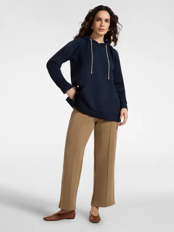 Felpa con cappuccio misto modal Donna, Blu (44 IT) miniatura 3