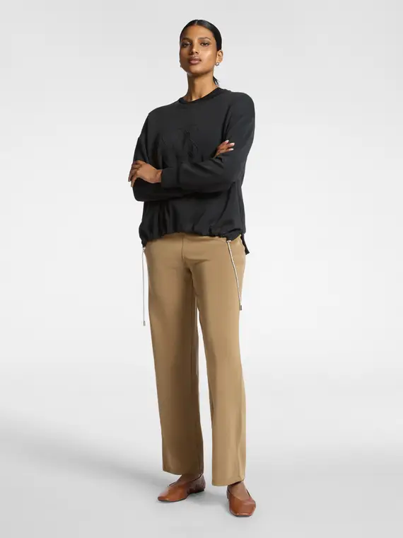 Felpa in scuba con logo Monogram Donna, (44 IT) miniatura 3