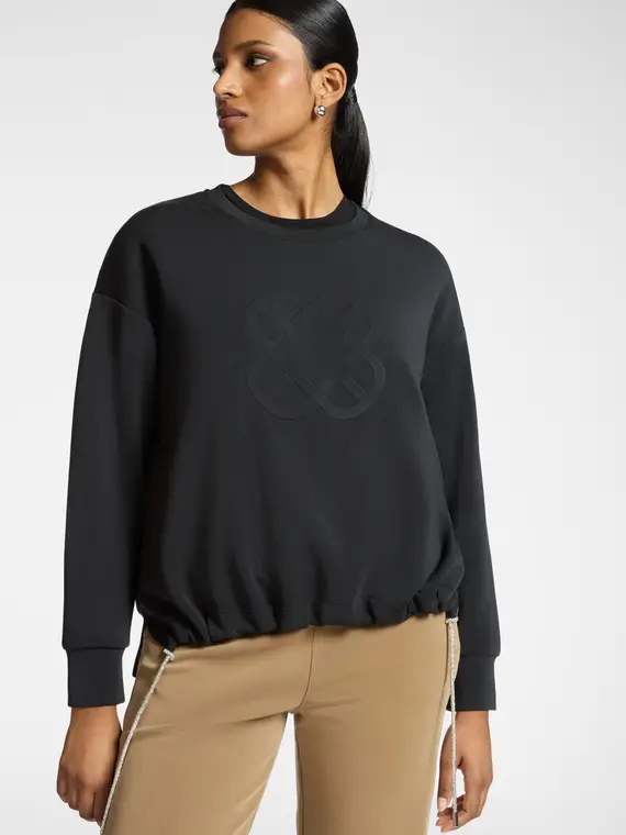 Felpa in scuba con logo Monogram Donna, (44 IT)