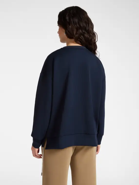 Felpa in scuba con logo Monogram Donna, Blu (52-54 IT) miniatura 2