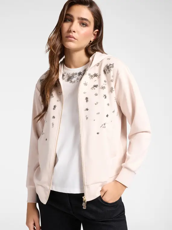Felpa ricamata Donna, (42 IT)