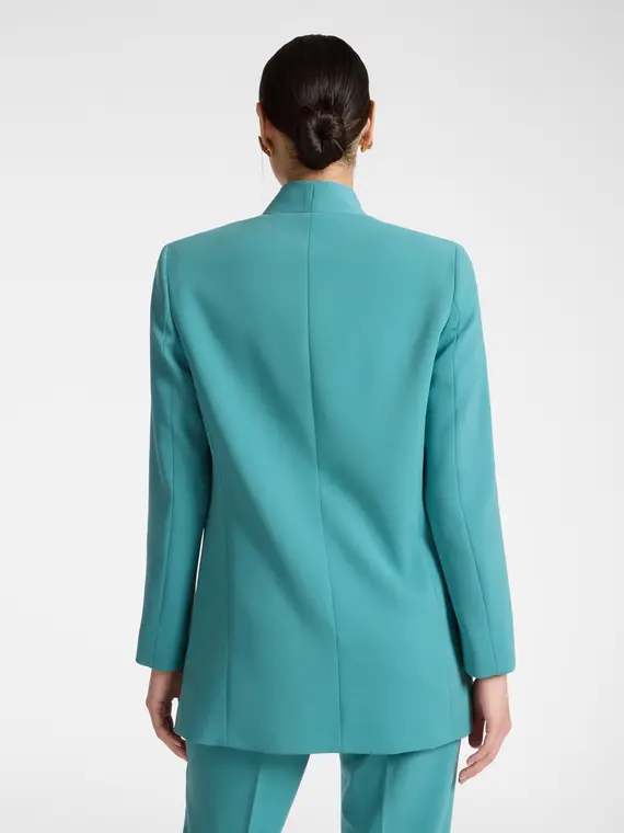 Giacca con cintura Donna, Azzurro miniatura 2