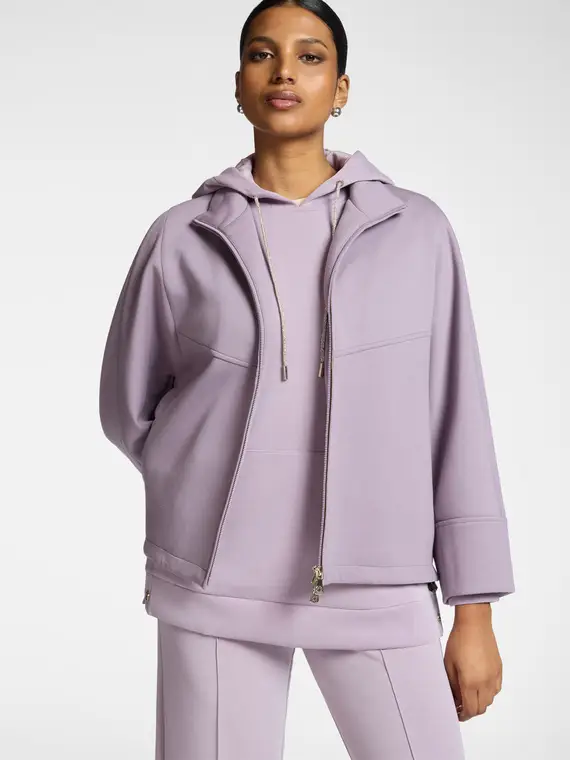 Giacca con collo alto e zip Donna, Viola (42 IT)