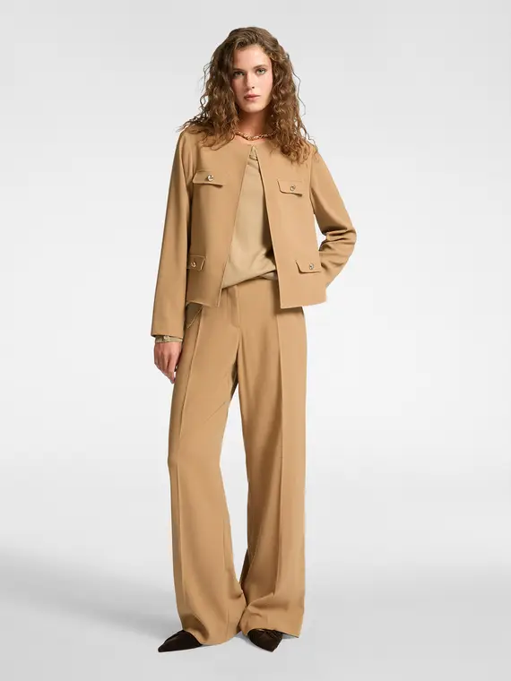 Giacca corta girocollo Donna miniatura 3