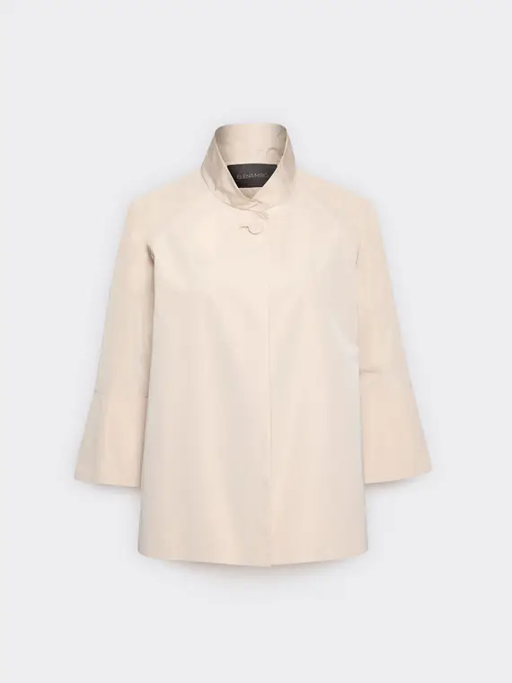 Giacca destrutturata in taffetà Donna, Beige