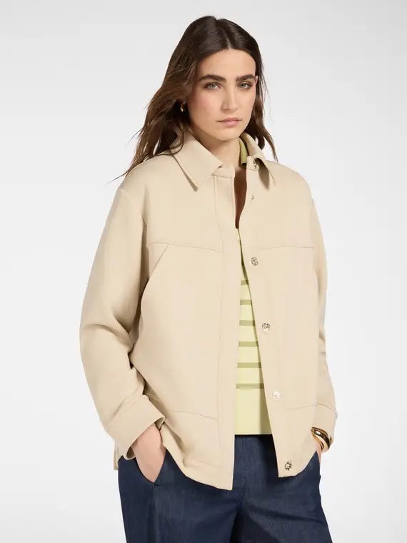 Giacca in scuba Donna, Beige