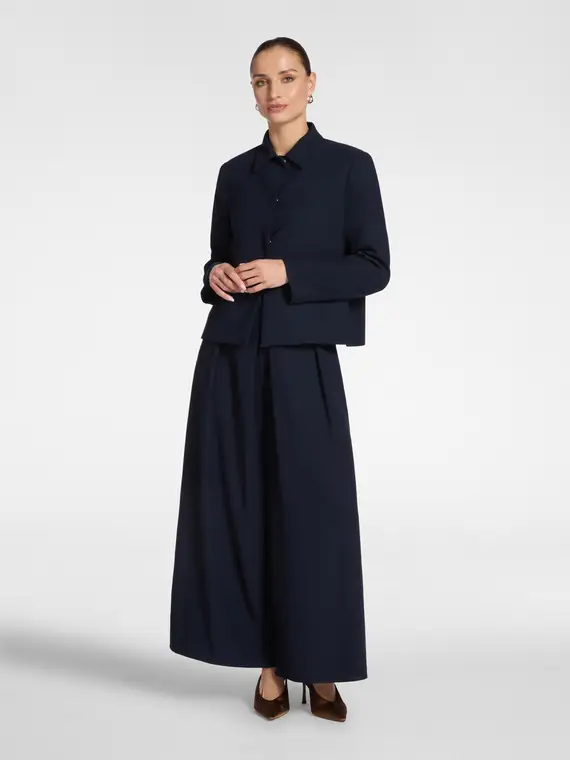 Giacca in tessuto crêpe Donna miniatura 3