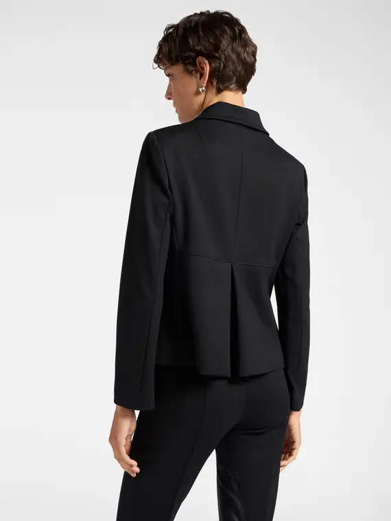 Giacca sciancrata con bottoni Donna, Nero miniatura 2