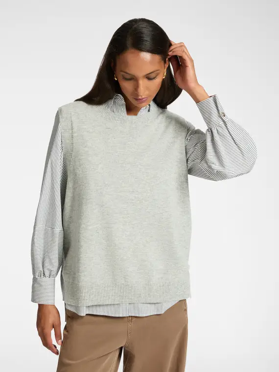 Elena Mirò Gilet Donna Grigio 2521860