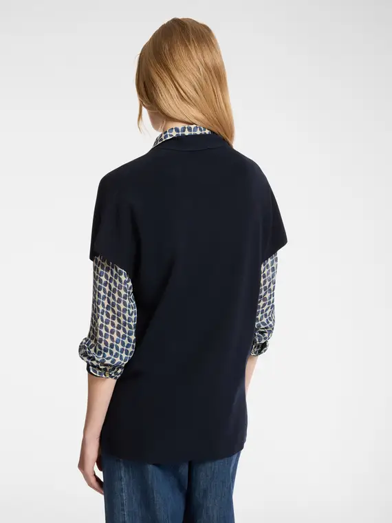 Elena Mirò Gilet Donna Blu 2850510 miniatura 2