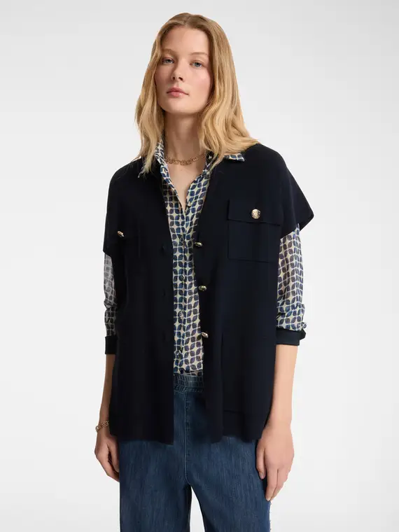 Elena Mirò Gilet Donna Blu 2850510