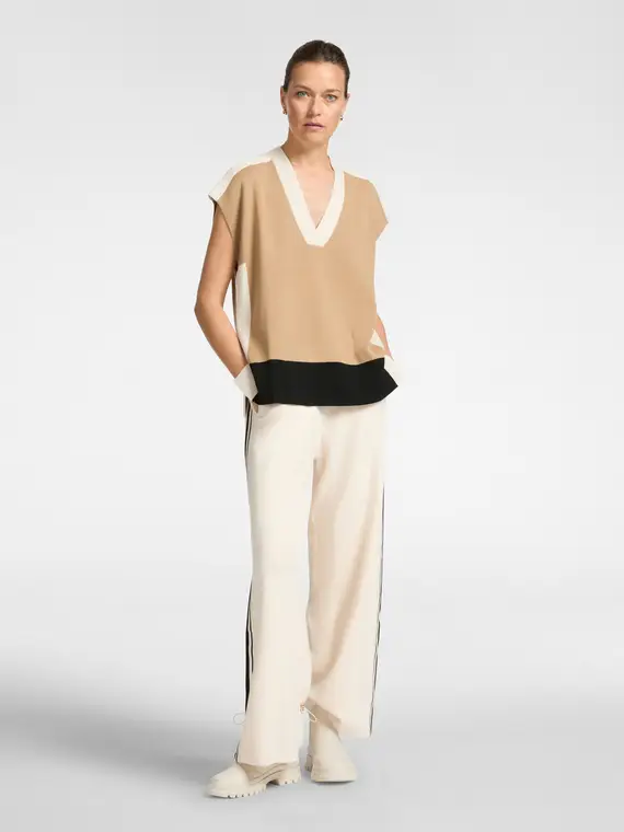 Elena Mirò Gilet Donna Beige 4245125