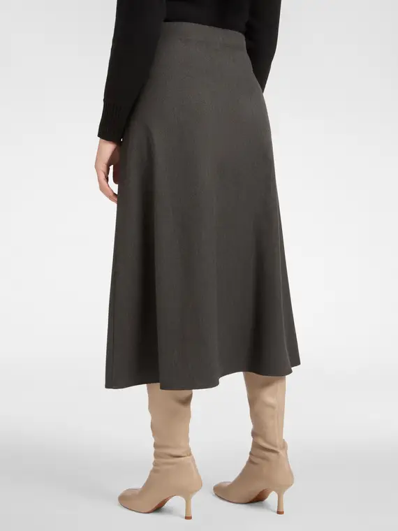 Gonna a portafoglio con jabot Donna miniatura 2