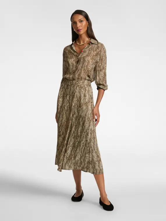 Gonna a portafoglio stampata Donna