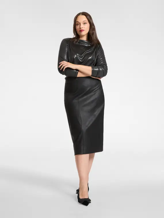 Gonna in punto Milano spalmato Donna, (42 IT)