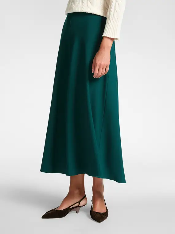 Gonna lunga Donna, Verde miniatura 3