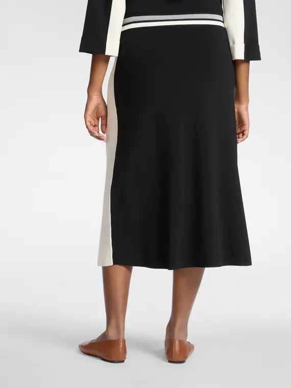 Gonna tubino colour block in viscosa Donna, (42 IT) miniatura 2