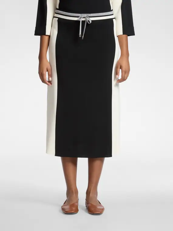 Gonna tubino colour block in viscosa Donna, (42 IT) miniatura 3