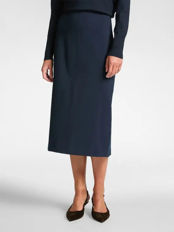 Gonna tubino in punto Milano Donna, Blu (58 IT) miniatura 3